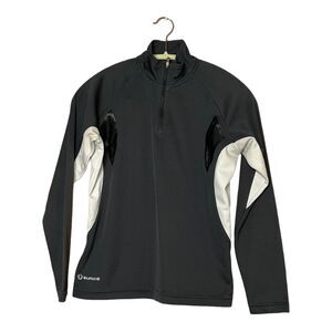 sunice Golf Jacket Women Gray lightweight half zip Super Lite Fox Hazeltine sz s